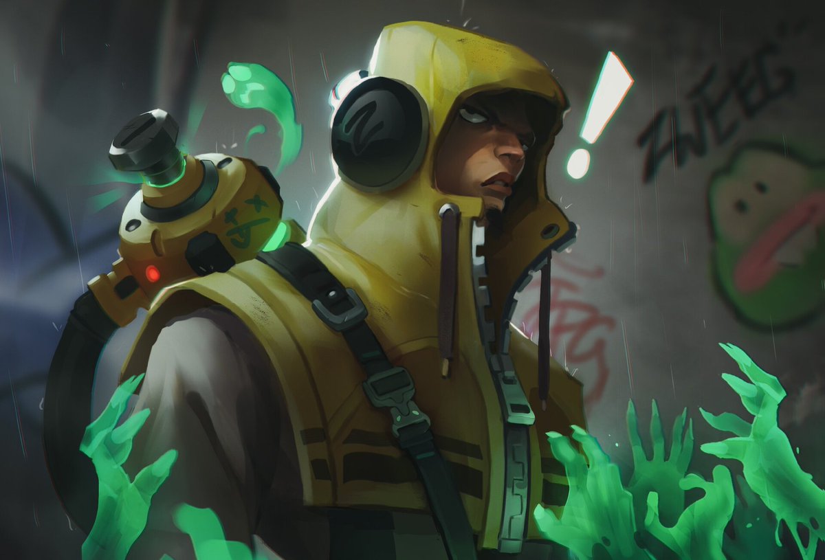 Green agony, spooky hands 👻 #EnvarInktober22 #conceptart #digitaldrawing #art