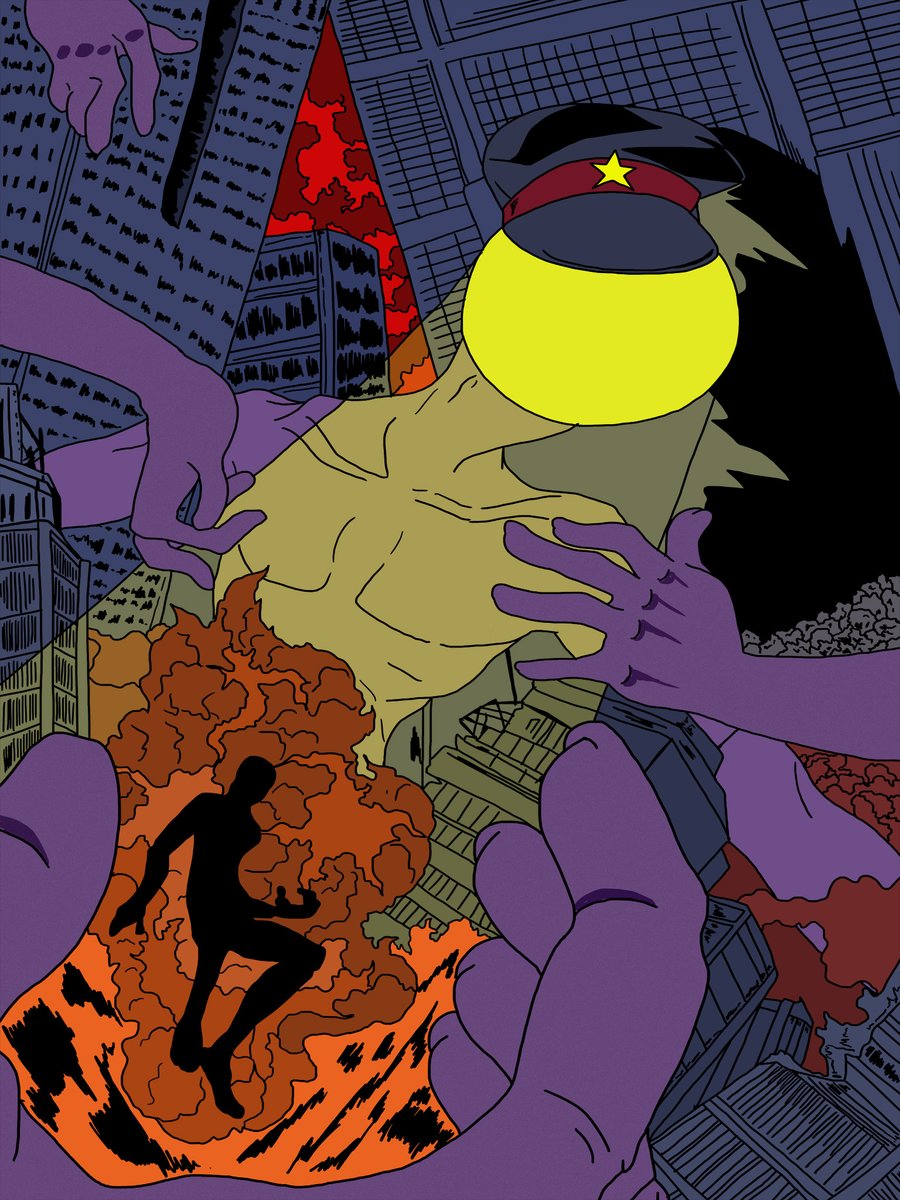 SchizoidMan13's tweet photo. #HorrorSlut #spooky #GoWest #ComicArt #Weird #horrorart https://t.co/Kup9xLrcbG