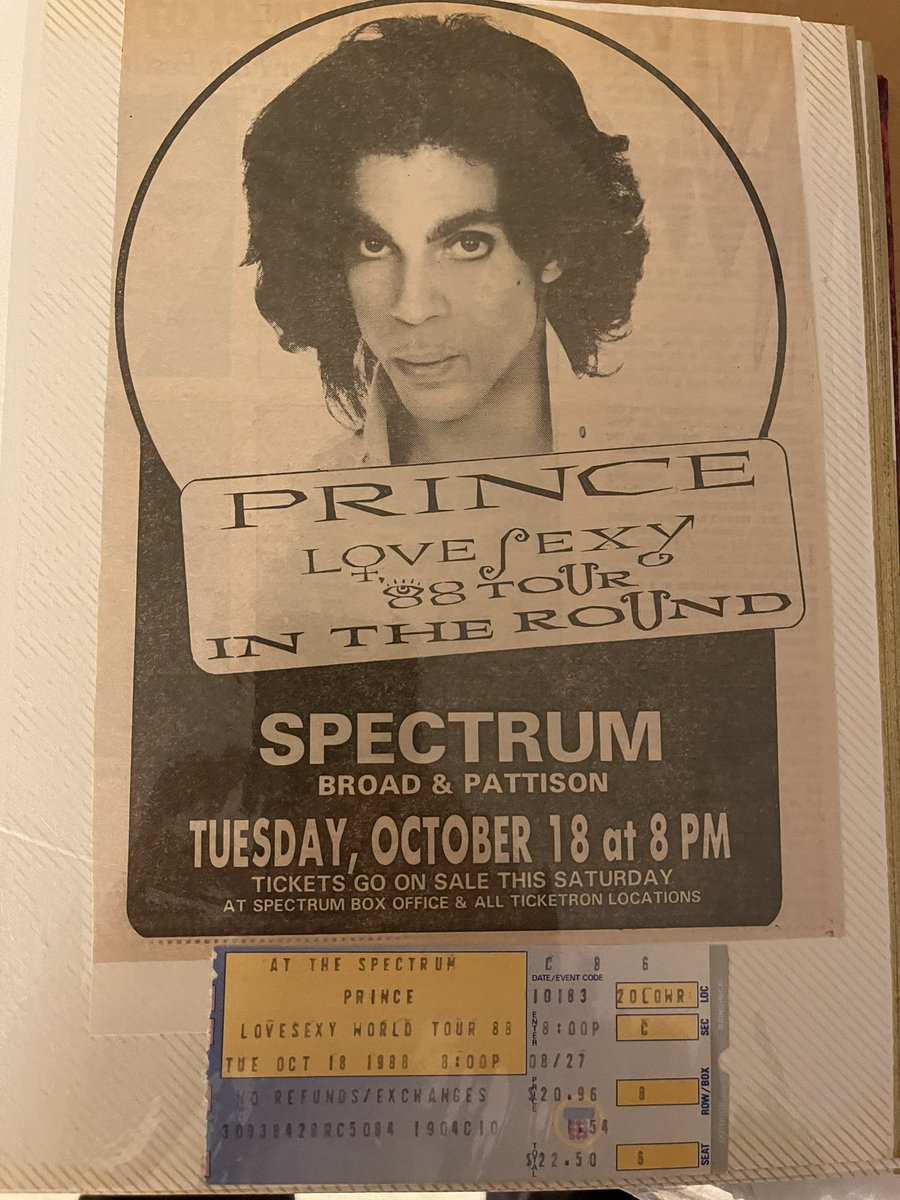 Johnd1210's tweet photo. 34 years ago tonight I attended my 1st Prince concert. Feels like yesterday. 🤍 #LoveLifeLovesexy https://t.co/Lyls2myPjw