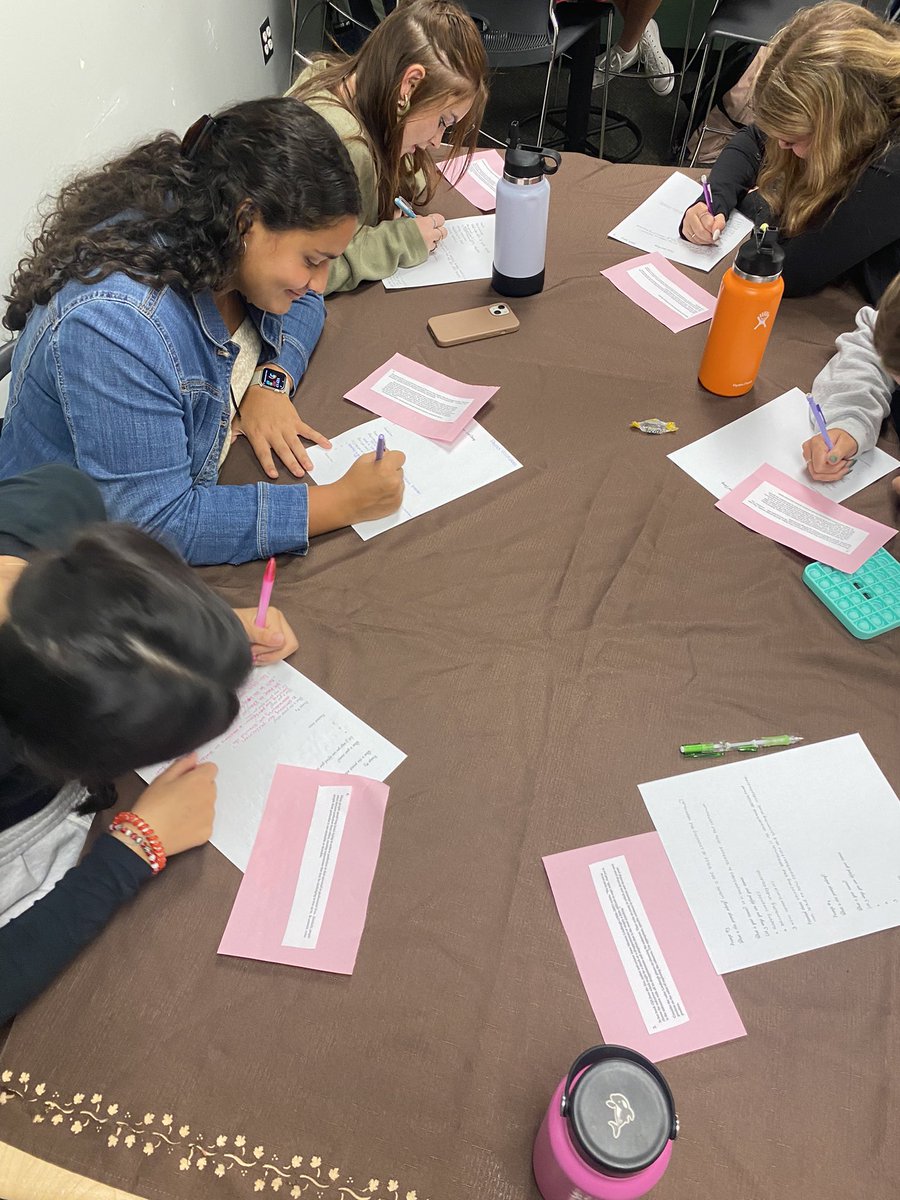 WyllieAbby's tweet photo. Argument prompt speed dating! Lots of critical thought, peer feedback, and lively debate going on in AP Language today! Tablecloths+YouTube date background with music really added to the ambience as well. #APLang #makeitawkward @HumbleISD_KPHS https://t.co/DUaAcPqGUH