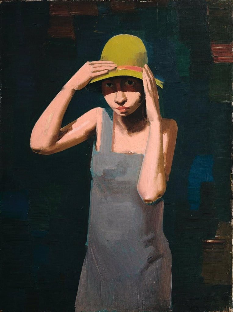 olgatuleninova's tweet photo. Mädchen mit Hut (Girl with Hat, 1929) - Franz Lerch
Oil on canvas
80 x 60 cm
Belvedere, Vienna, Austria https://t.co/g0cNn146iz