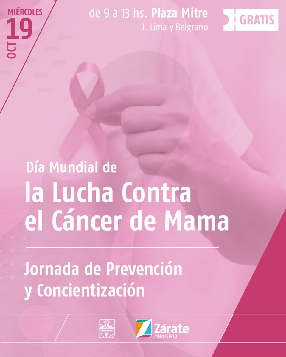 #Salud |  📌 Jornada de Prevención y Concientización en Plaza Mitre.

🗓️ Te esperamos junto a los agentes sanitarios este miércoles de 9 a 13 hs para promover y generar conciencia sobre la importancia de acceder a consultas periódicas con profesionales.