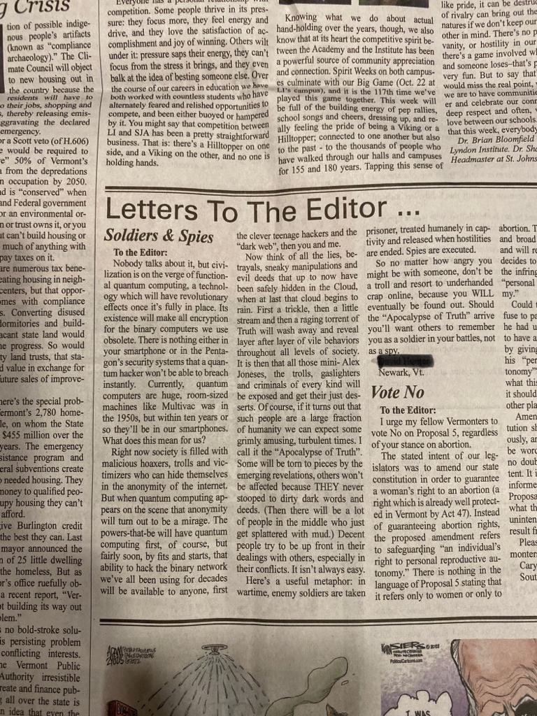 emily m on Twitter "This is why you should always read the local newspaper … spotted in The