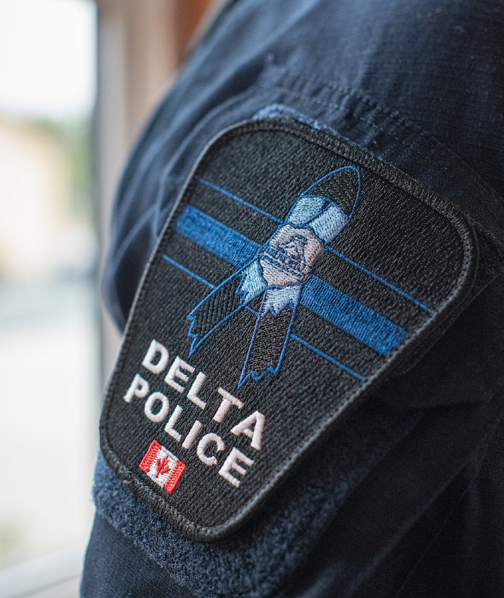 deltapolice's tweet photo. We stand with our brothers and sisters in law enforcement today following the tragic death of a Burnaby RCMP officer. The Delta Police Department offers our support and condolences . https://t.co/Cs52oc8JJ5
