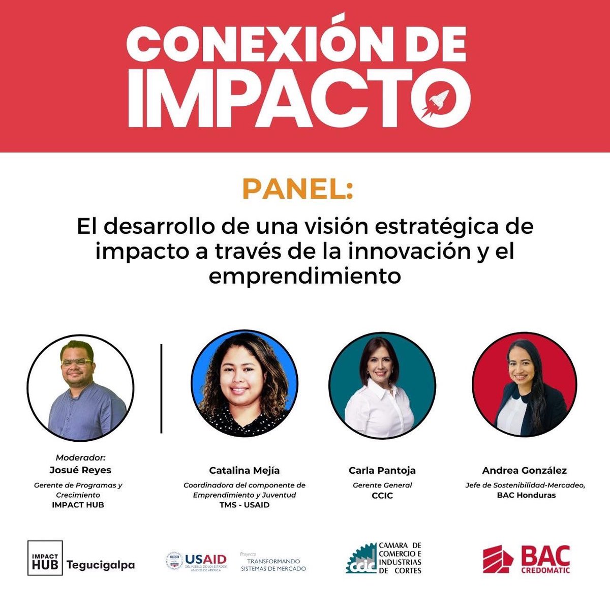 impacthubTGU's tweet photo. Acompáñanos mañana en Conexión de Impacto 
📍Expocentro San Pedro Sula #ConectaParaImpactar #ConectaParaInnovar #ConectaParaEmprender https://t.co/YtbeSDhODr