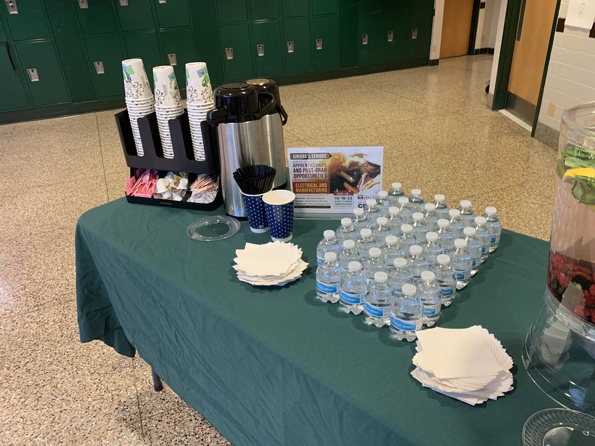 The SHHS Culinary team did it again. Pumpkin Scones, Lemon Poppy Seed Muffins, Chocolate Chip Cookies &amp; Kettle corn w/Chocolate. Fresh Blackberry &amp; Raspberry water w/Lemon &amp; Mint.