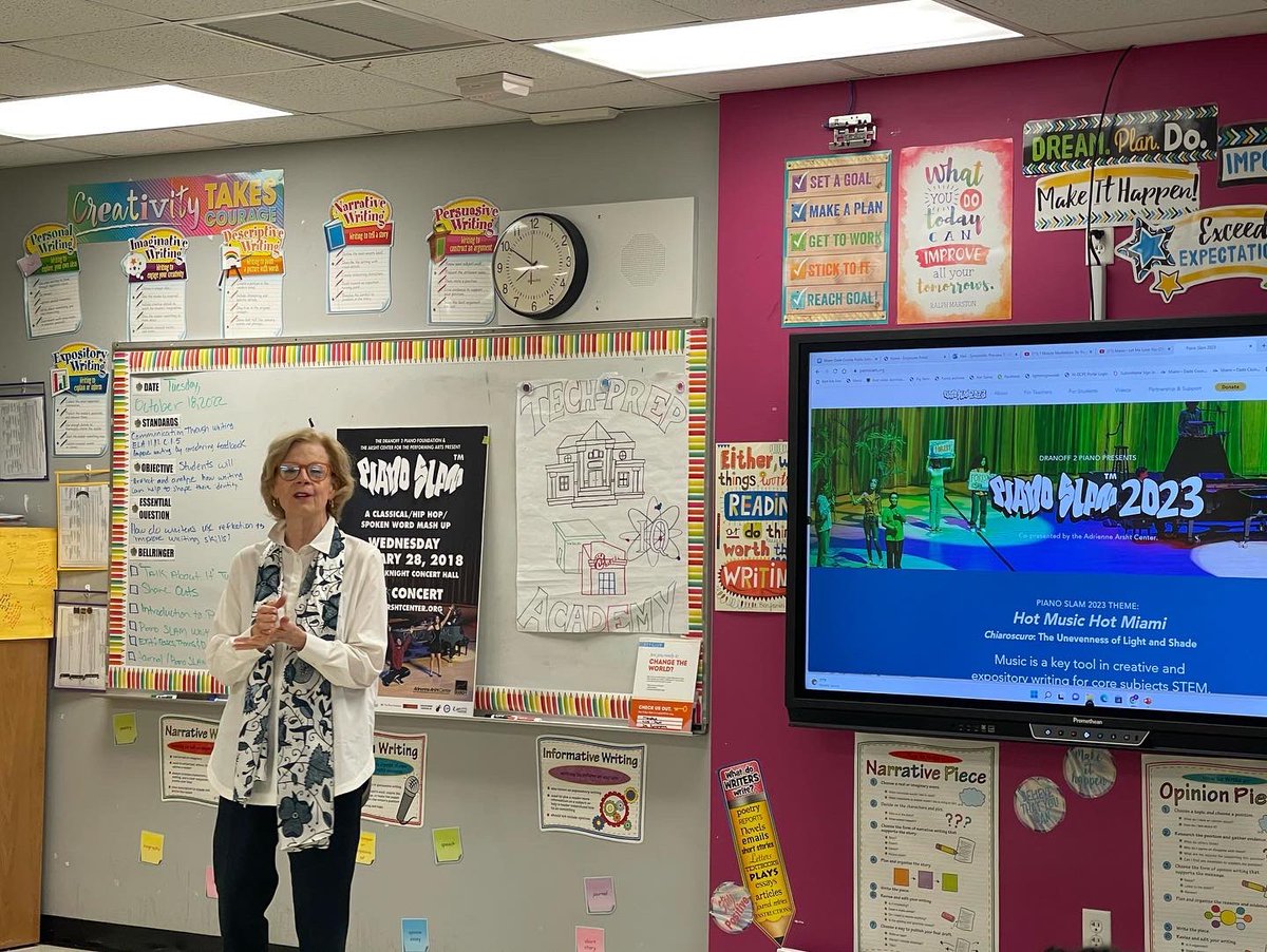psymonette's tweet photo. Third Presenter of the 2022-2023 School Year…The #AWESOME SAUCE experience that is #PIANOSLAM Thank you to Ms. Carlene Sawyer, Just John, and Ayesha for coming to speak to my LoveBugs about Piano Slam. We are ready for Piano Slam 2023!
#POETRYMATTERS
#CONNECT
#INSPIRE https://t.co/cDmUUUr7yp