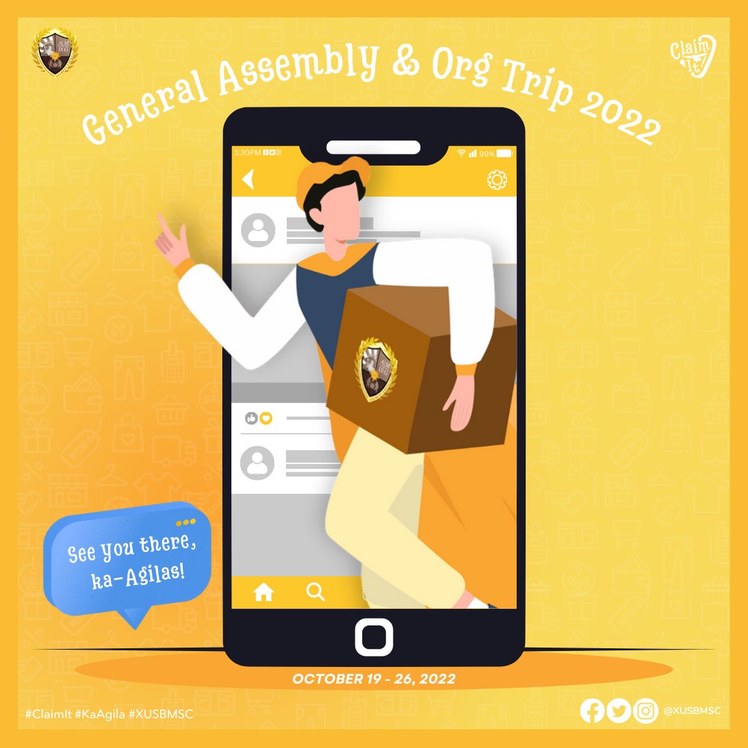 XUSBMSC's tweet photo. Today marks the first day of #XUGAOT2022 ๐
Are you ready to be part of it as we Claim It?!
Watch out for fun and exciting activities, and be ready to claim something extraordinary! ๐
See you there, Ka-Agilas! ๐ฆ
#XUGAOT2022
#ClaimIt
#KaAgilas
#XUSBMSC https://t.co/fXO85gzLmb