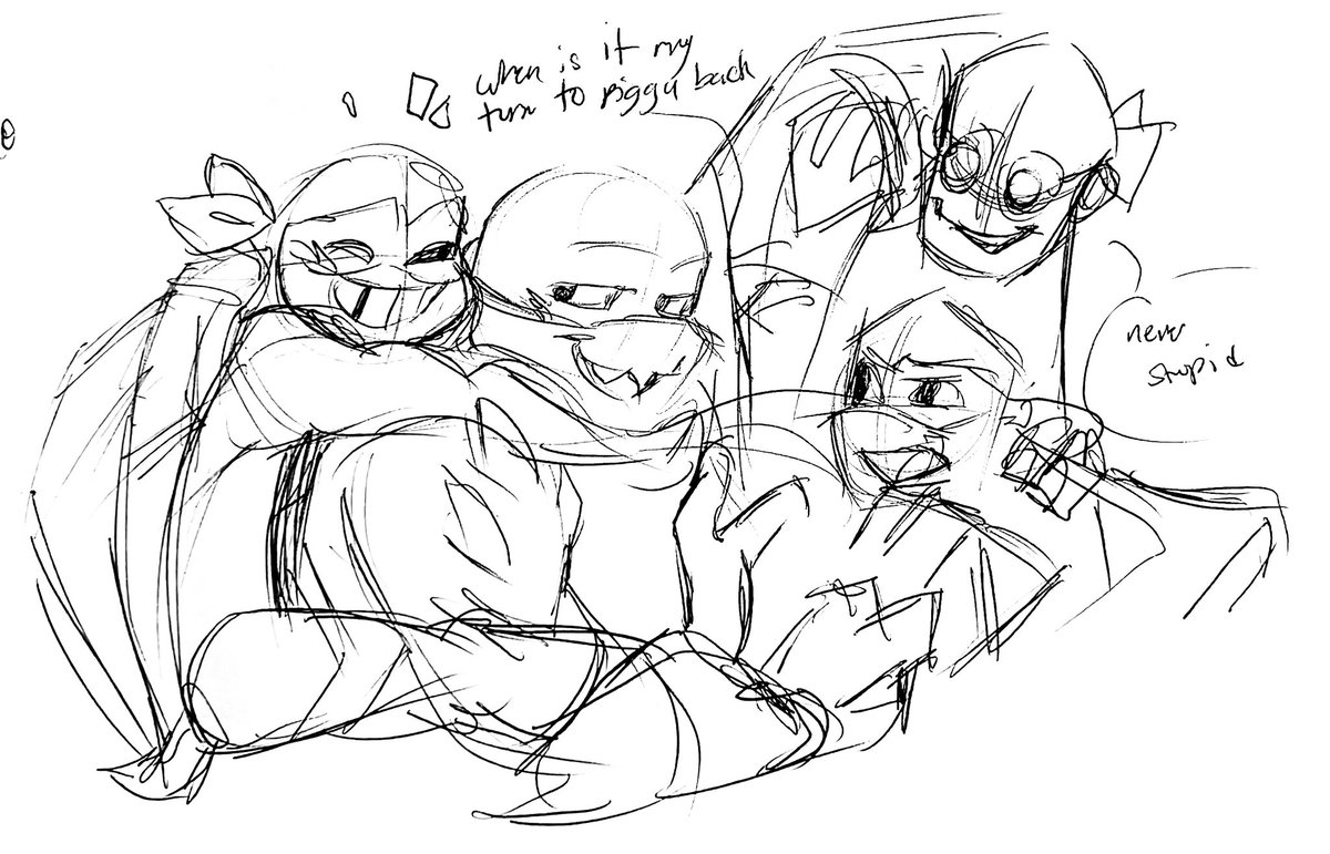 Work is slow so I'm drawing them <333
Prob make this a fully finished drawing later o(-( #rottmnt 