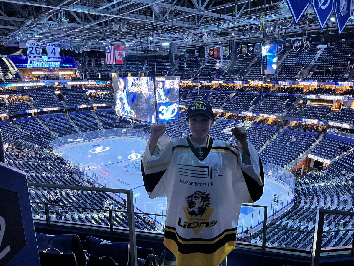jimelliott4080's tweet photo. @TBLightning @AdventHealth Don’t care, just amazed to be here representing my sons team from Nottingham England. #GoBolts https://t.co/boqOOiHRAn
