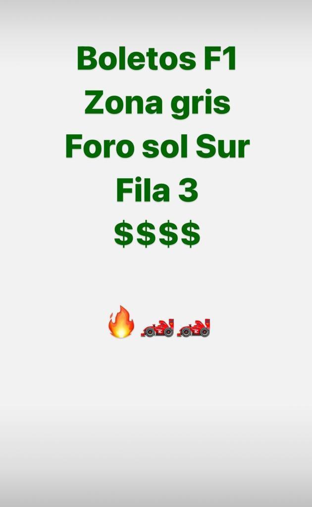 AlessandroLanda's tweet photo. Tengo 2 abonos para la Formula 1 en venta por los 3 días. Zona gris Foro sol grada 14 fila 3. Precios por DM. #boletosf1 #gpmexico #formula1mexico #boletosgpmexico 
@boletosMX_ 
@BoletitosVara 
@ventasbusco 
@Ticket_man1 
@SobranBoletos 
@Masterdelticket 
@VendoBoletosDF https://t.co/OsYj8E8vr6