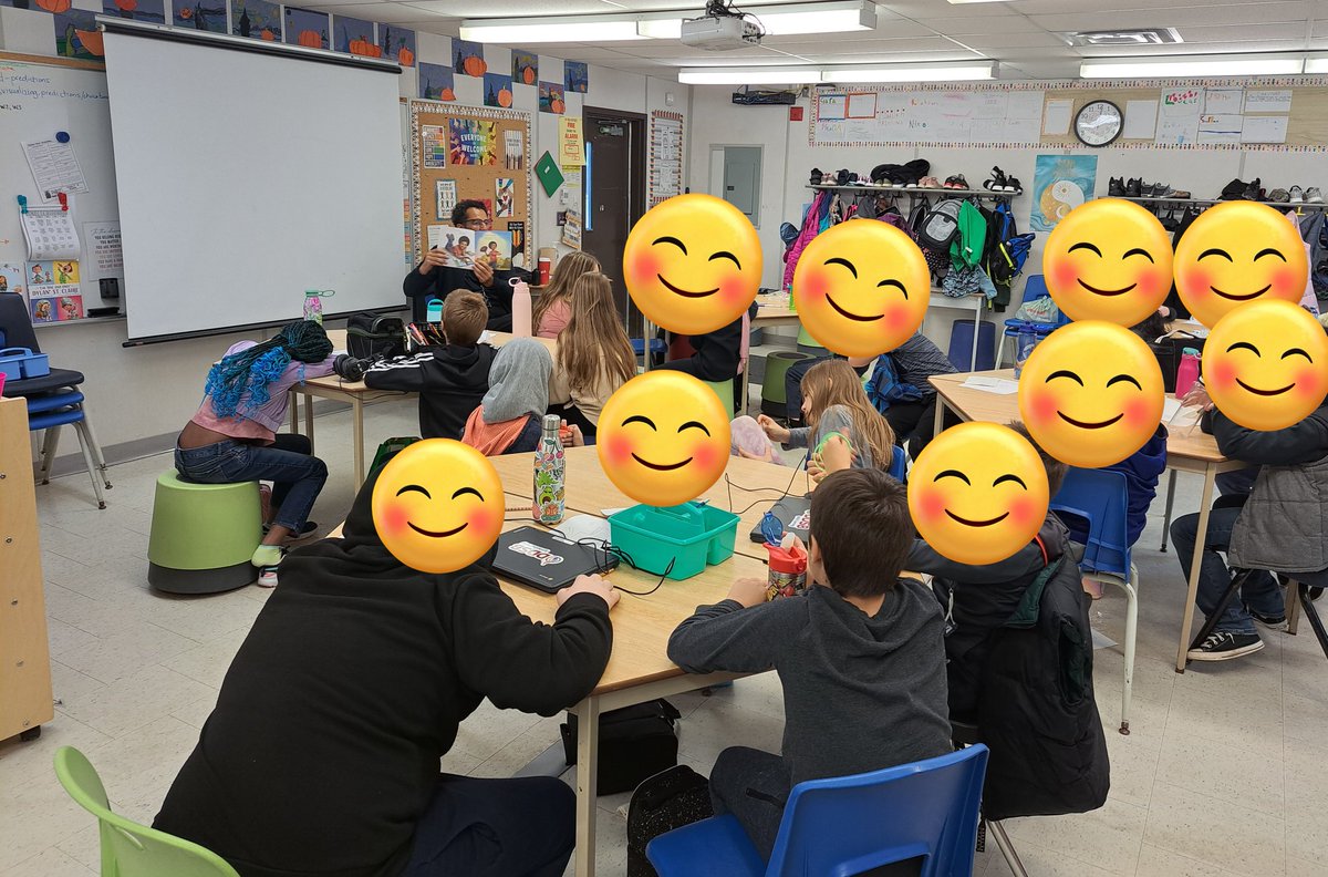 MsAmandaLong's tweet photo. Our Vice Prinicipal, Mr. Kellman, came in to read, "I color myself different" by @Kaepernick7 with my Grade 4/5 class and we facilitated a great dialogue on celebrating who we are and all our differences. #icolormyselfdifferent @PringleCreekPS https://t.co/ks4As4na2b