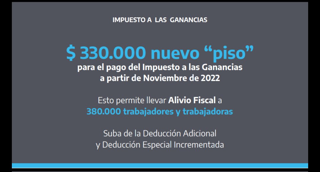 Contadoresenred's tweet photo. 📢 IMPUESTO A LAS GANANCIAS
Nuevo "piso" a partir de Noviembre https://t.co/x77N9p525W