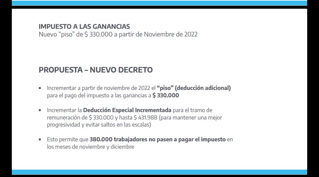 Contadoresenred's tweet photo. 📢 IMPUESTO A LAS GANANCIAS
Nuevo "piso" a partir de Noviembre https://t.co/x77N9p525W