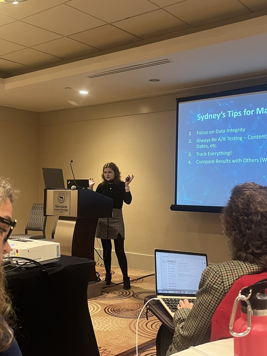 Amazing job today watching our very own Sydney Wettlaufer share our <a href="/ExcaliburGroup/">Excalibur Insurance Group</a> journey on how we using <a href="/salesforce/">Salesforce</a> marketing cloud to power customer journey’s at the #canadianbrokernetwork technology forum We have worked with <a href="/batomic30/">b atomic</a> team.#cx <a href="/SalesforceCA/">SalesforceCA</a> <a href="/SalesforceOrg/">Salesforce.org</a>