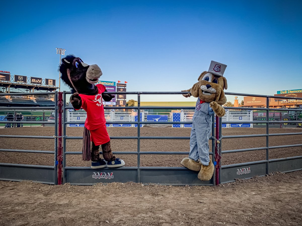 Spike & Rusty want you to come out to @rodeoaustin's Bulls in the Ballpark, presented by @LoneStar_LSAC! November 11 - 12 #DellDiamond becomes a rodeo arena for two nights of Xtreme Bull Riding, Mutton Bustin' and fireworks. 🎟️: atmilb.com/3iHyDqT