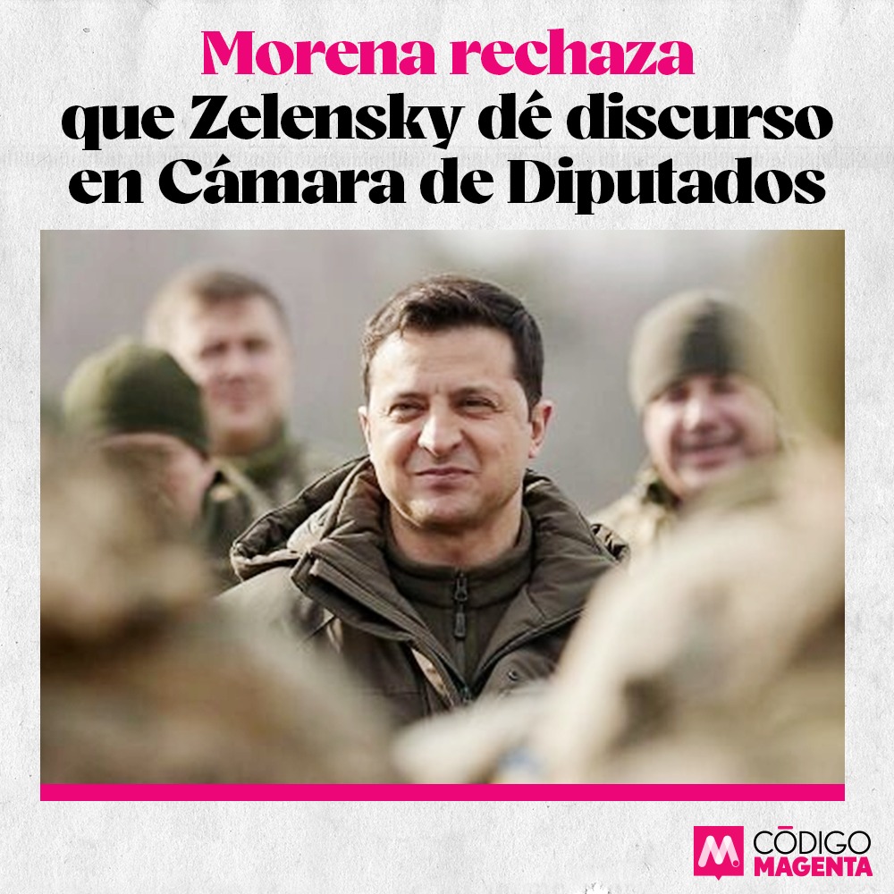 ⭕ La Junta de Coordinación Política, que es controlada por #Morena y que preside el diputado federal <a href="/NachoMierV/">Ignacio Mier Velazco</a>, rechazó la propuesta de <a href="/SantiagoCreelM/">🇲🇽Santiago Creel</a> para que <a href="/ZelenskyyUa/">Volodymyr Zelenskyy / Володимир Зеленський</a>, presidente de #Ucrania, emitiera un discurso a la cámara baja mexicana.