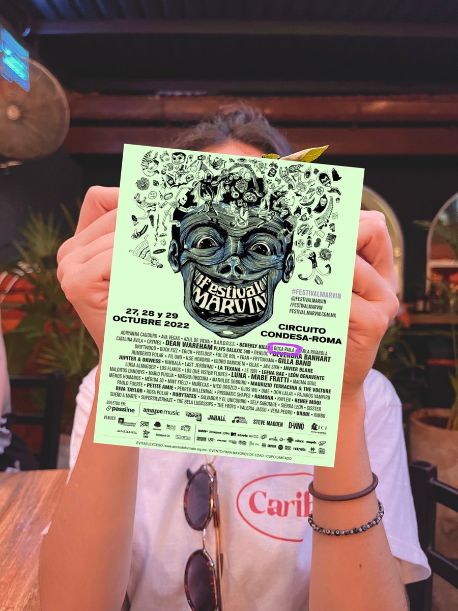 ✨👹FESTIVAL MARVIN👹✨
Nos vemos este 29 de octubre para celebrar el regreso del #FestivalMarvin en presencial. Ubicación exacta por confirmar.📍👀
🎟Boletos🎟

passline.com/eventos/festiv…
