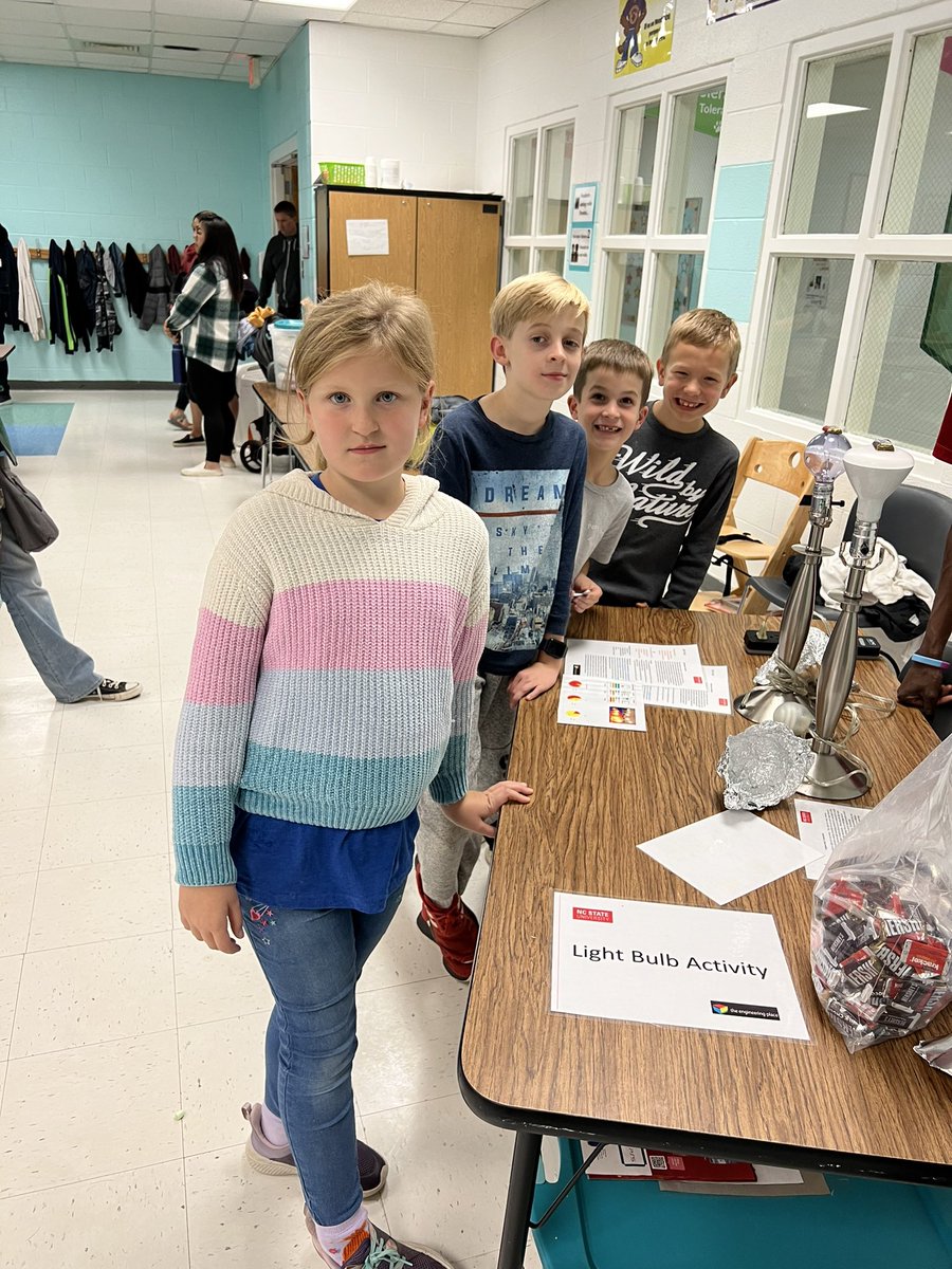 PennyRoadES's tweet photo. Our students and families are enjoying STEM Nigh with the NC State engineering students! Thank you for providing fun and engaging activities!!🐼❤️ https://t.co/1VW5PA9K0q