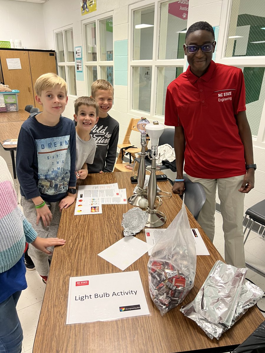 PennyRoadES's tweet photo. Our students and families are enjoying STEM Nigh with the NC State engineering students! Thank you for providing fun and engaging activities!!🐼❤️ https://t.co/1VW5PA9K0q