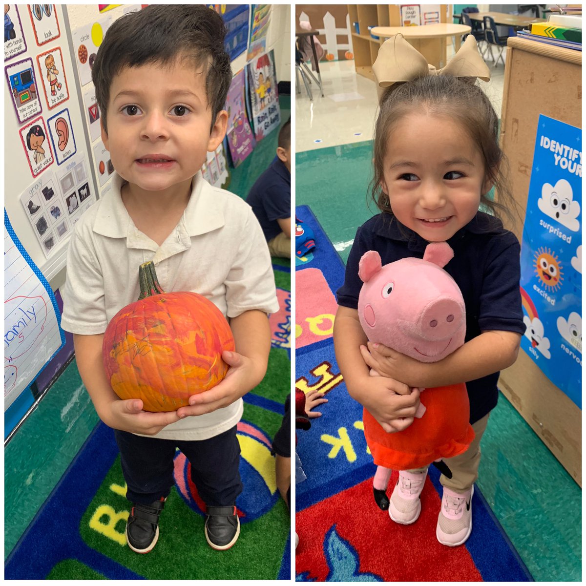 MsSHernandez1's tweet photo. Show and Tell for letter P today - we are working on letter/sound recognition, speaking in front of others, and using complete sentences! @JOSECARDENASECC https://t.co/7KwF89Hcmo