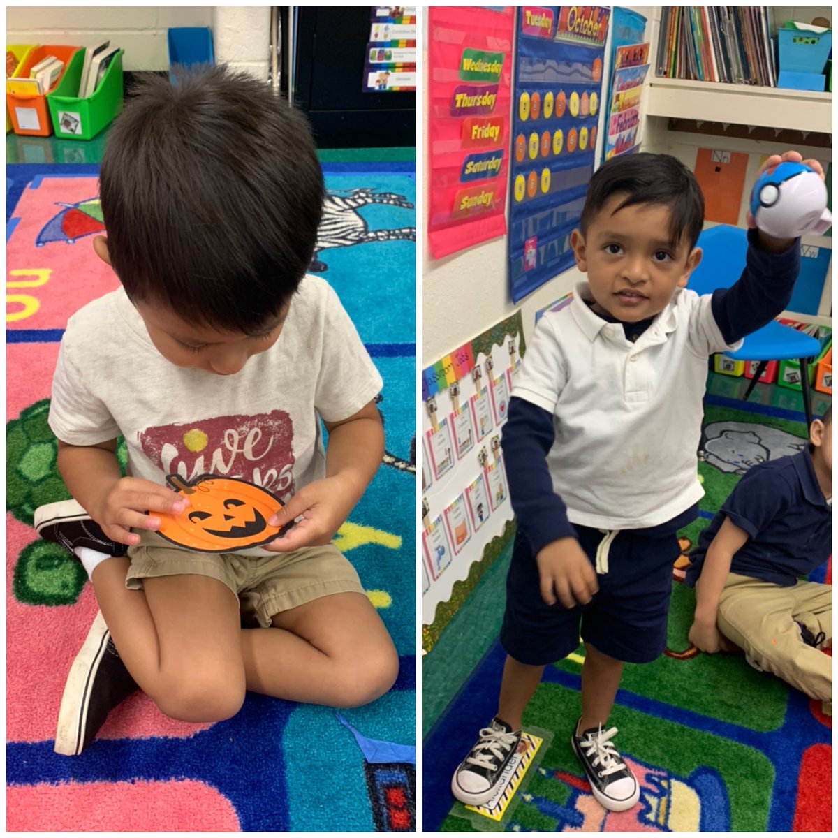 MsSHernandez1's tweet photo. Show and Tell for letter P today - we are working on letter/sound recognition, speaking in front of others, and using complete sentences! @JOSECARDENASECC https://t.co/7KwF89Hcmo