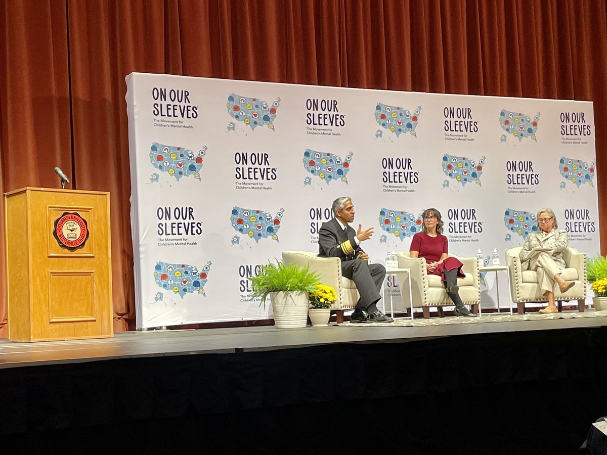 Thank you to <a href="/Otterbein/">Otterbein University</a> &amp; <a href="/nationwidekids/">Nationwide Children's Hospital</a> for hosting such a critical and important conversation today about children’s mental health with <a href="/Surgeon_General/">U.S. Surgeon General</a> Dr. Vivek Murthy.