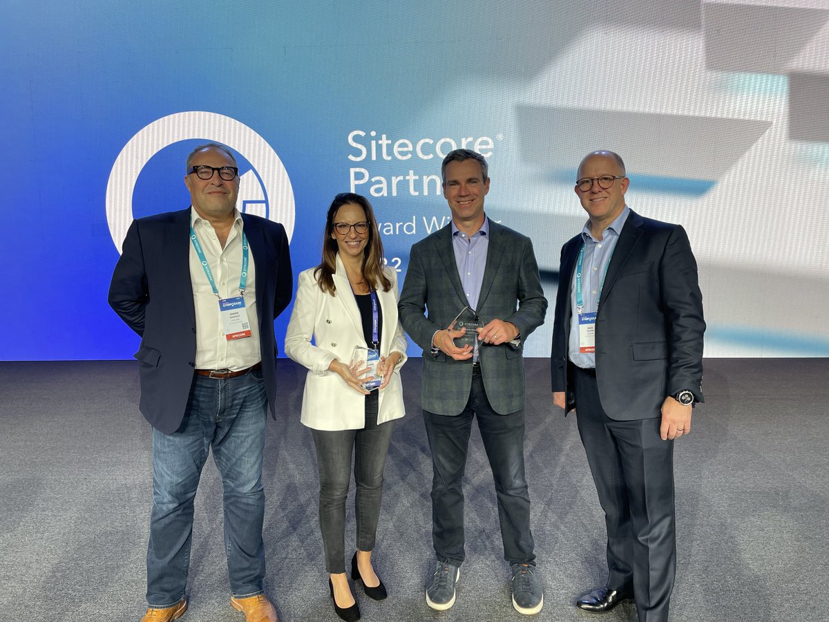 We were honored to receive two of this year's @Sitecore Partner Awards today at the #SitecoreSYM! Our team was awarded the Delivery Excellence award and the Customer Value And Impact award. Learn more about our partnership with Sitecore: acxiom.info/3Sd92YG