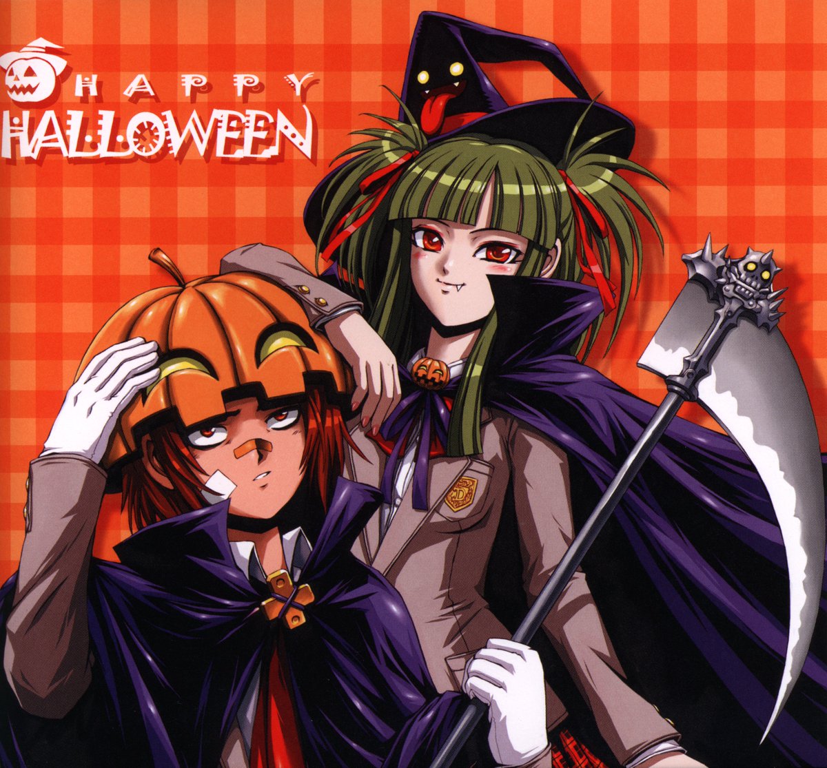 beatmania IIDX promotional Halloween illustration, by Goli Matsumoto.