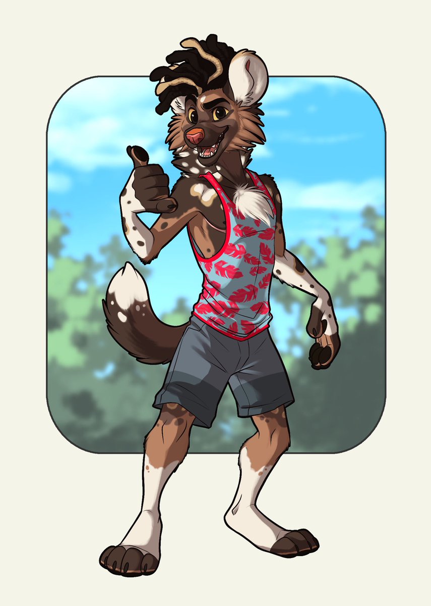 JamariDraws's tweet photo. Took a break from commissions to finally post on Twitter! Figured a great way to start would be with drawing my sona, Daumier (Dom-yay)! 

#furry #furryart #oc https://t.co/Nui3nAVikn