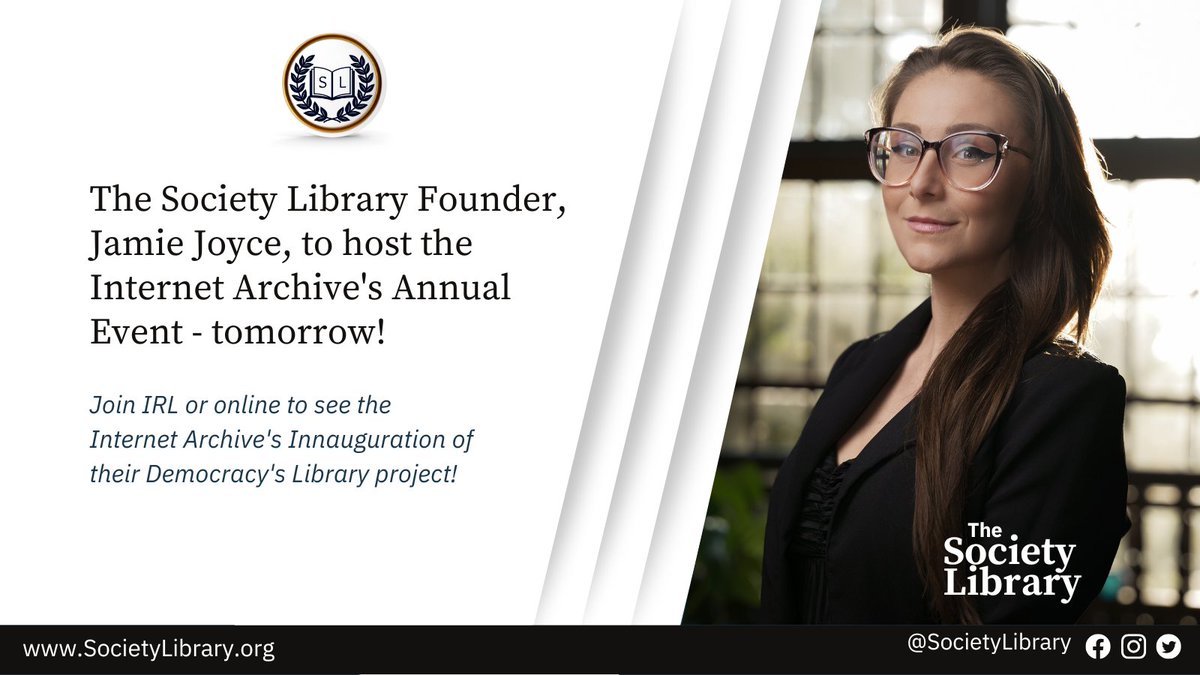 Our Founder, Jamie Joyce, will be hosting the <a href="/internetarchive/">Internet Archive</a>'s annual event tomorrow! It's not too late to join in!

Join in-person: eventbrite.com/e/building-dem…
Join online: eventbrite.com/e/building-dem…

We hope to see you there!