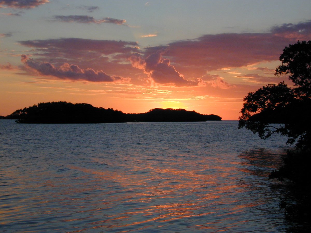 Just a Florida Bay Sunset – 1999 usgs.gov/media/images/f… #sunset #florida