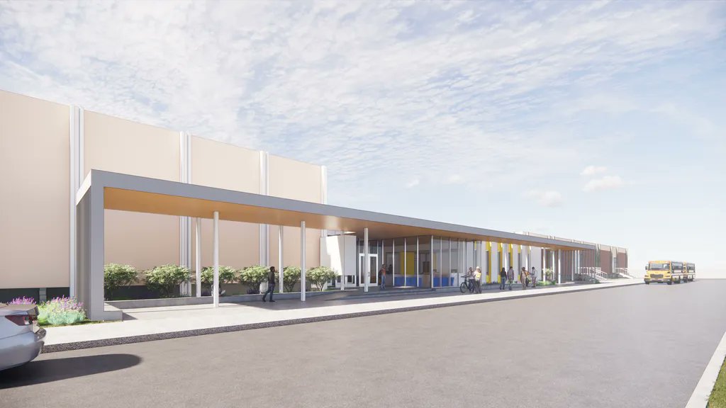 Curious what Aloha High School will look like in the future? These new renderings show a future project to relocate the school’s front office space.

This project was made possible due to the 2022 Bond. bond.beaverton.k12.or.us/2022-2028-bond…

#BSDtogether
#BSDbond