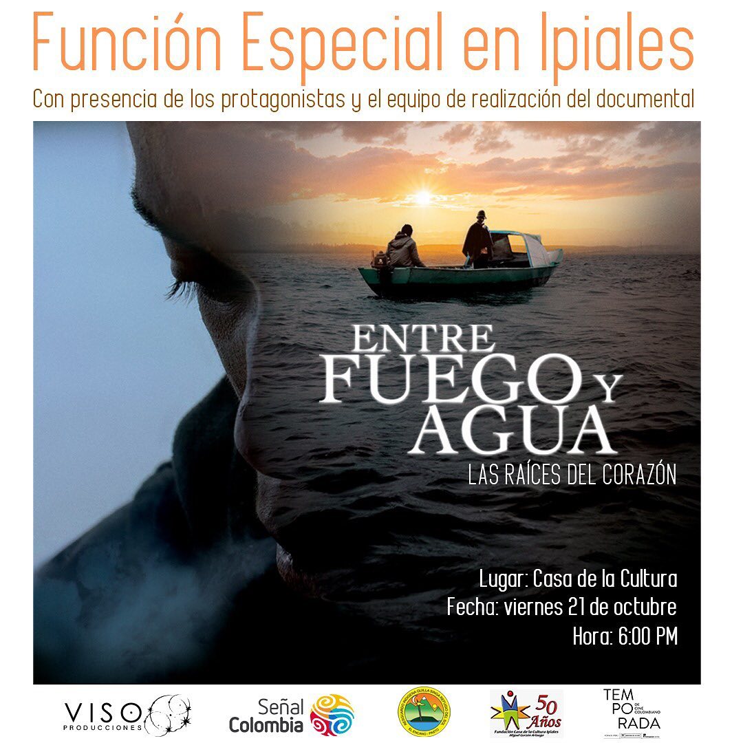 🤩#SCRecomienda esta función especial del documental @entrefuegoyagua en las hermosas tierras nariñense. 

Estarán los protagonistas, el equipo realizador y autoridades del Resguardo Quillasinga Refugio del Sol. ¡ENTRADA GRATUITA!