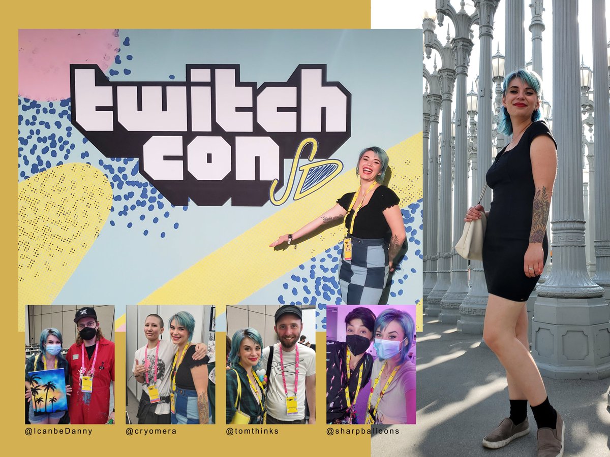 finally compiled some amazing photos from #TwitchCon2022 I met so many lovely creative streamers in person😍 I just wish all the talking didn't give me laryngitis🙈