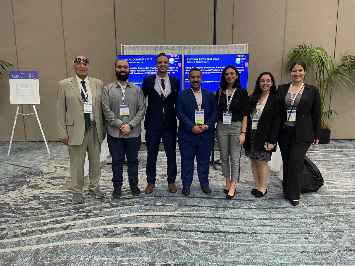 Grateful for everyone who attended my talk at the #ACSCC22 <a href="/AmCollSurgeons/">American College of Surgeons</a> 🙏🏻

A special thanks to: 

- Dad❤️
- <a href="/dralbaqshi/">Dr. Ali Albaqshi | د.علي البقشي</a> 
- <a href="/DrMishari/">د.مشاري فرج المهنا</a> 
- <a href="/SouhaFarhat/">Souhappy</a> 
- @RazanElSayed3 
- <a href="/RashaTKakati/">Rasha</a> 
- in our hearts <a href="/drahmedfk/">Ahmed Fareed Alkandari</a> 

📍 San Diego, CA 🇺🇸 
🗓 18.10.2022