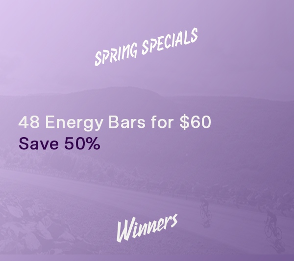 WinnersBars's tweet photo. Get sorted for all your spring riding with Special Offers on our 55g Energy Bar range - including 48 Energy Gels for $60 (Save 60%)!⁠
⁠
All products are in stock and ready to ship - so make sure you head to https://t.co/VbFuBSvuDD and stock up!⁠
⁠ https://t.co/2NekF86Iff