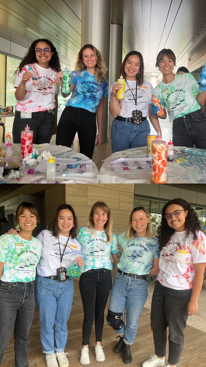 CaltechWiBBE's tweet photo. Hello, hello. 👋🙋🏻‍♀️ Here to revive our Caltech Women in BBE twitter by posting pics from our very successful Tie-dye Happy Hour 🌈🎨🎉 https://t.co/yHt4Uv47vo