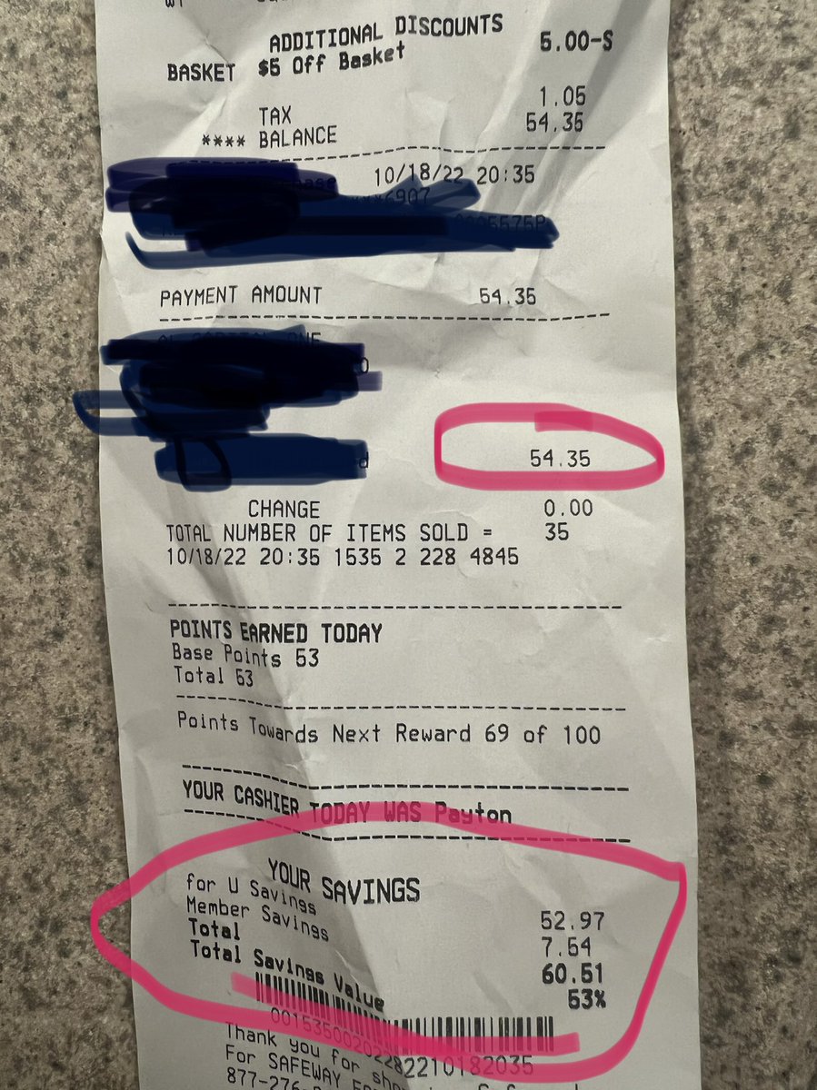 Only buying what’s on a good sale is game changing in these times! Tip: Pay attention to sales at each grocery store, use coupons &amp; get rain checks if you can. If it’s not on sale/has inflated prices, skip it and wait til next week. Rule #1 :Always check your receipt! #inflation