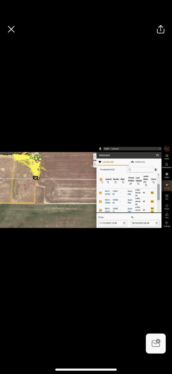 Thrilled to host the @CSIRO for the first virtual fencing trials in SA with sheep! Enormous potential for improved feed utilisation, and improve protection of our vulnerable soils. @GRDCSouth @BonnieFlohr