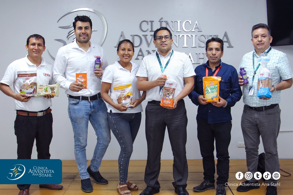 ClinicaStahl's tweet photo. Hoy, recibimos la visita de nuestros amigos de Productos Unión, empresa de nuestra iglesia Adventista, quienes distribuyen productos alimenticios saludables a nivel mundial, con el motivo de afianzar lazos interinstitucionales con nuestra clínica. 

#ProductosUnion #CAAS https://t.co/pCekmKohyp