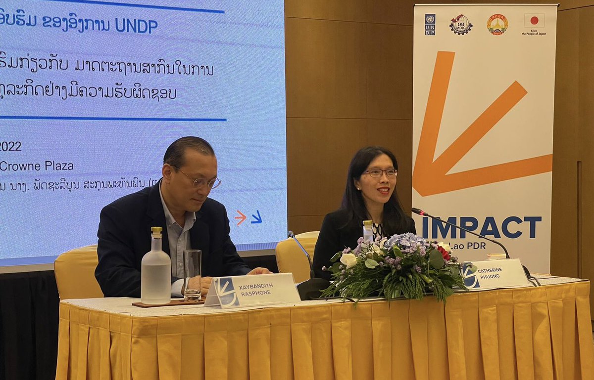 Another milestone in the #responsible #business journey in #lLaos - @UNDPLaoPDR is kicking off a series of #Training sessions for #Lao #companies on #responsible #business practices, together w/ LNCCI & w/ #Japan 🇯🇵 support #ImpactBiz #BizHumanRights #sustainability