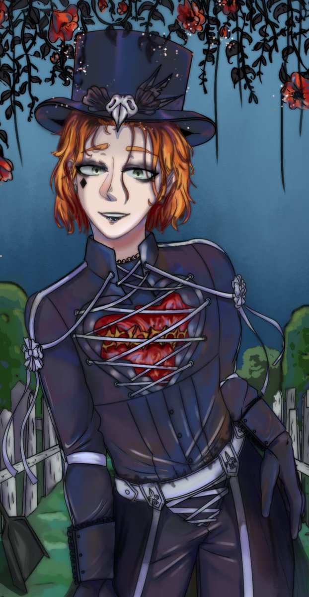 Natt_uwu3's tweet photo. Después de muchos contratiempos pude terminar el dibujo 🧡👀✨
Espero lo disfruten y les guste tanto como a mi!
#carterdiamond #heartslabyul #halloween2022 #enddleshalloween #twistedwonderland #drawing #spooky #spookymonth #ilistration #digiralart #nrc #NIGHTRAVEN #party https://t.co/yVIfSOKjmX