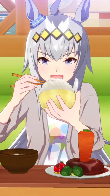 静止画でオグリのご飯みると尋常じゃない減り方に笑う 