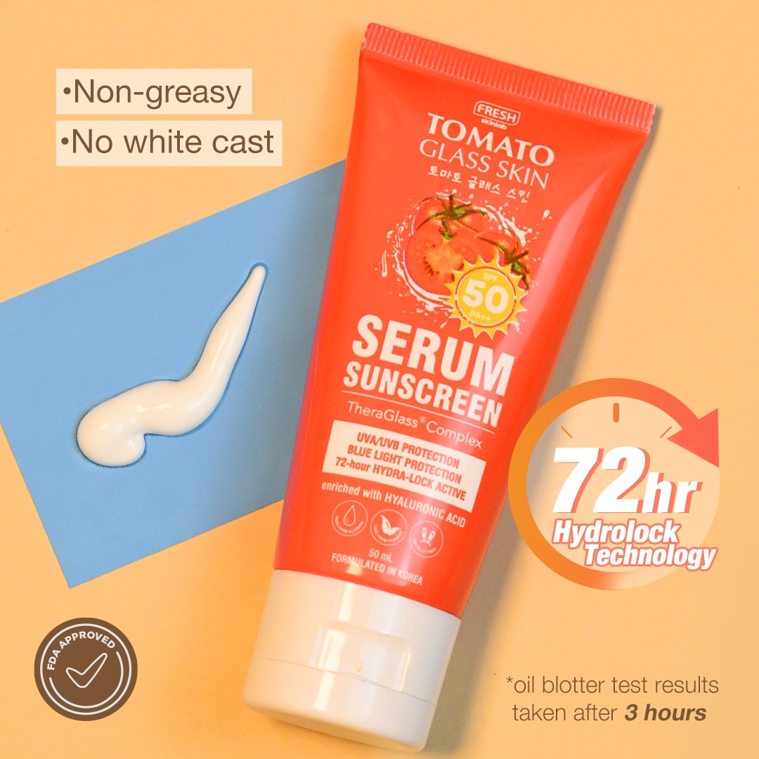 FreshSkinlabPH's tweet photo. A hydrating sunscreen that doesnβt make you oily? π¦ Yes, thatβs our Tomato Glass Skin Serum Sunscreen!! π
#WOWFRESH #FreshSkinlab #FreshPhilippines #TomatoGlassSkin #Sunscreen https://t.co/zunLAwrTD8