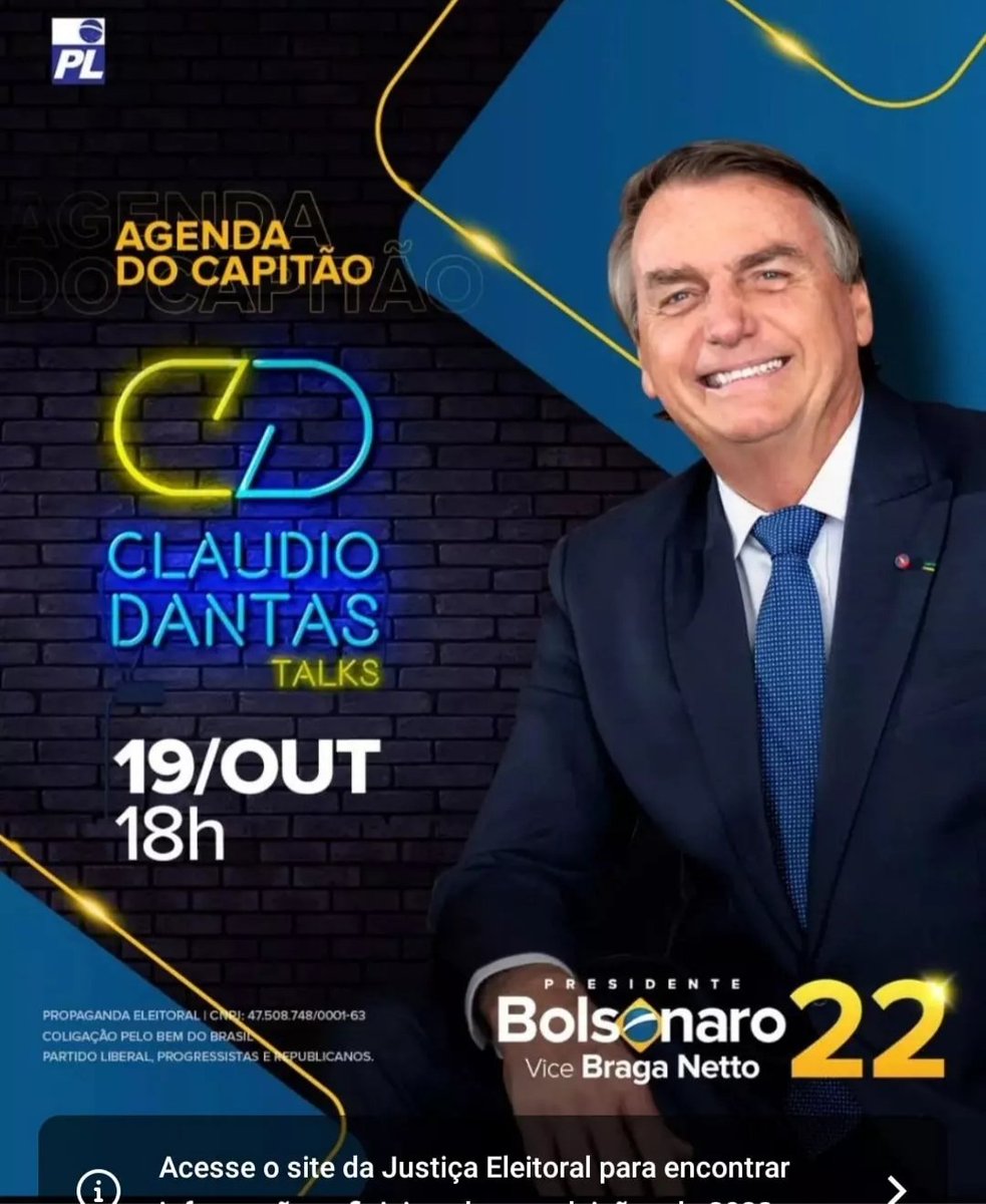 ELIAMARAL9's tweet photo. @VogelMaricy SÓ  SEI Q O GRANDE APOIADOR DO gagá VOTA: O ALGORITMO!! 🔰🔰AMANHÃ SENHOR PRESIDENTE FATA ENTREVISTA NO CANAL DO CLAUDIO DANTAS TALKS/ANTAGONISTA NO YOU TUBE. 18HS https://t.co/shUSn98Ool