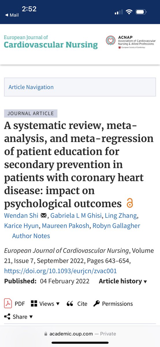 ShiWendan's tweet photo. Patient education for secondary prevention reduces anxiety and depressive symptoms in CHD patients. —A recent systematic review and meta-analysis of 39 RCTs and 8,748 participants. @gabrielamghisi @LingZhangCan @KariceHyun @RobynDGallagher @sydFMH_EMCR https://t.co/hKn4d9Rldf. https://t.co/kKUfmCNLv7
