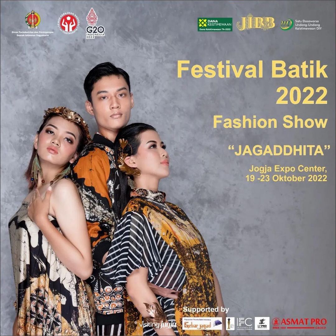 kota_jogja's tweet photo. Festival Batik DIY 2022🥳
JAGADDHITA
📅 19-23 Okt 2022
📍 Jogja Expo Center, Yogyakarta
Presented : @disperindag_diy
Don’t miss it ya Sob🙌
Source @visitingjogja
#kotajogja #kotajogjacom #fashionshowharibatik #batikjogja #batikjogjamendunia #jibb #eventjogja https://t.co/w1U0VI7BlY