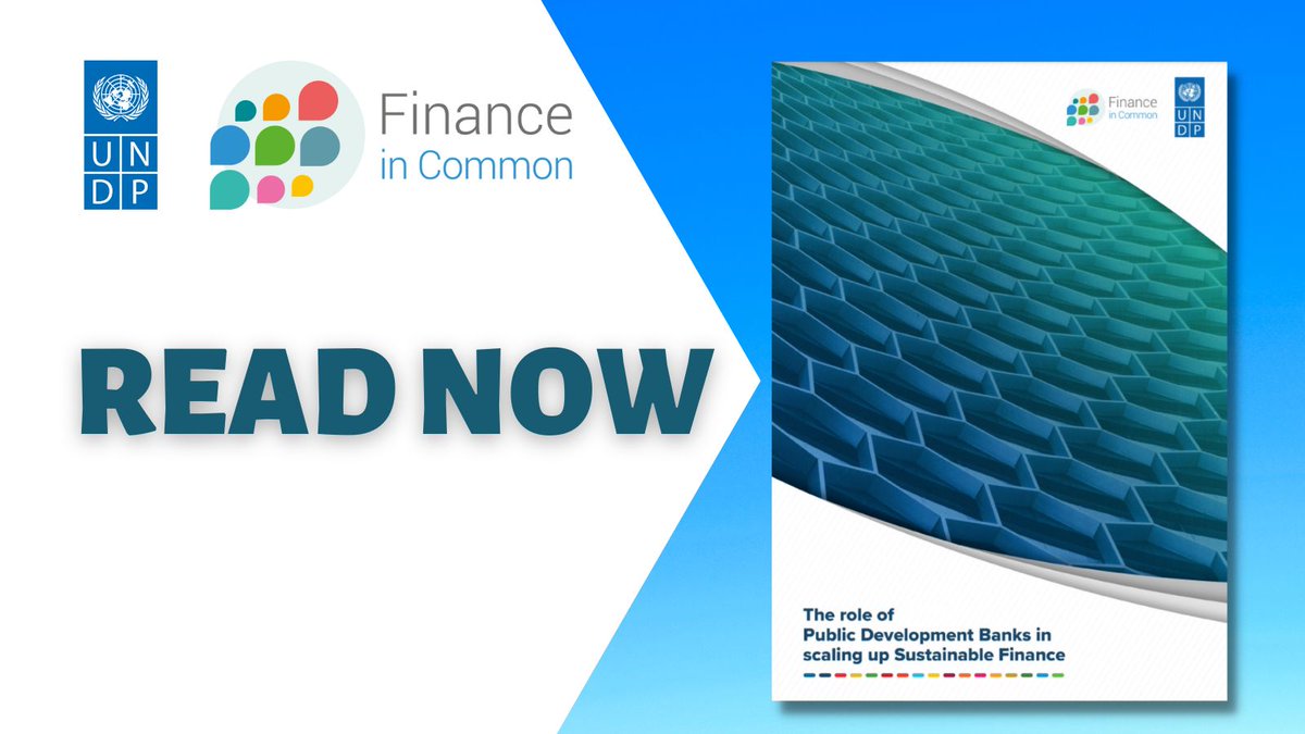 Finance is out there. We need to channel it to the #SDGs, and it needs every partner’s investment, including public development banks. 🔎Find more here 👉 go.undp.org/KLFt #FinanceInCommon2022 #ResearchConf