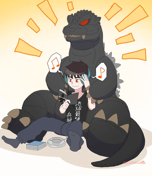 推し怪獣のばかデカいぬいぐるみとかあったら楽しいだろうなぁ#ゴジラ #Godzilla 